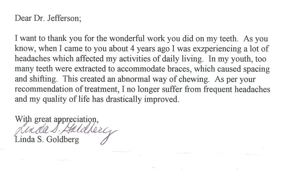 Handwritten thank-you letter expressing gratitude for support during illness.